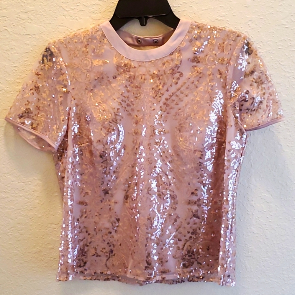 Sequin Crop top